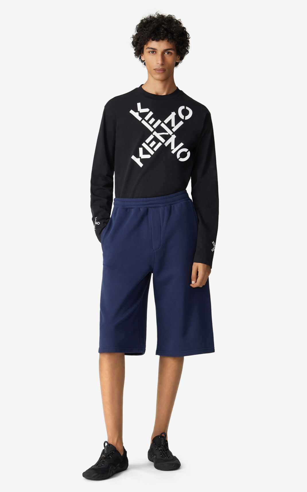 Kenzo Oversized Sport Little X Shorts Herre - Blå DK-896510